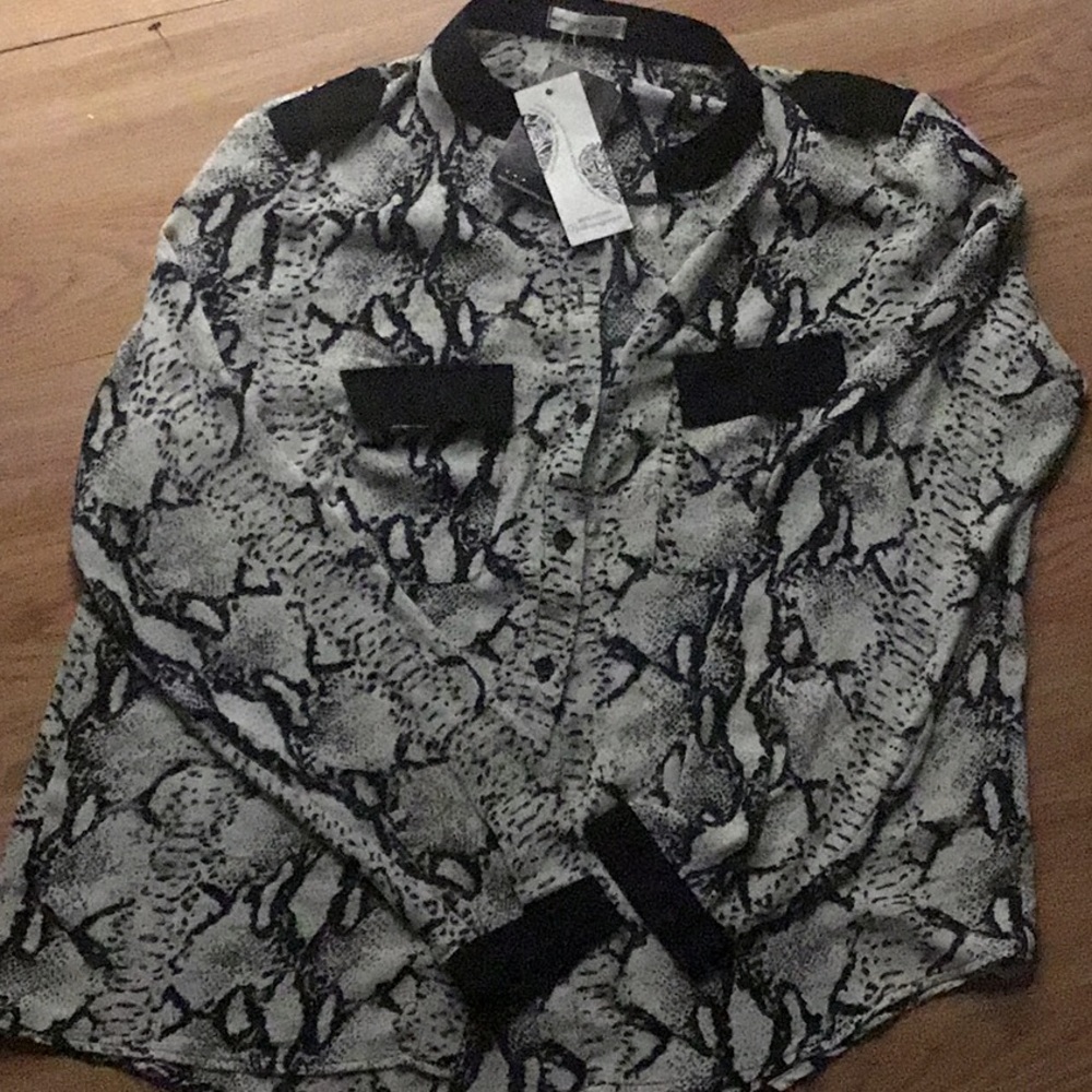 Snake Print Blouse